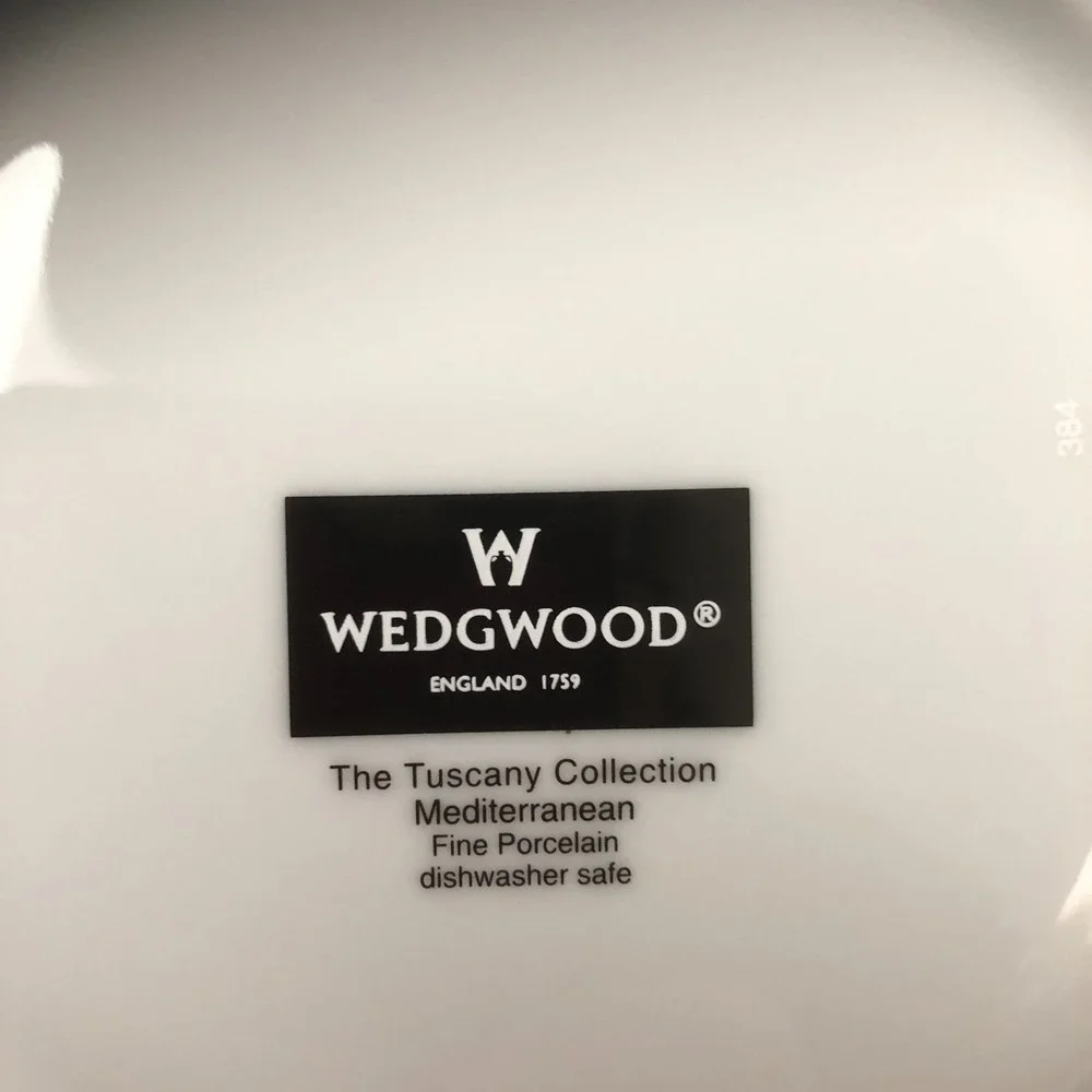 2 ~Wedgwood Tuscany Collection Mediterranean Soup/Salad Plates/Bowls 8.5